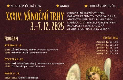 Vánoční trhy 2025 Plakát A3